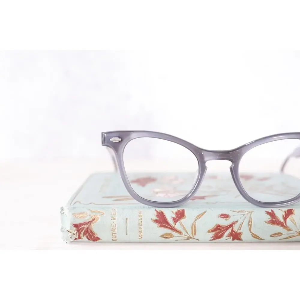Vintage Artcraft Cateye Eyeglass 1960s Rockabilly Pinup Preppy USA Made